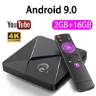 Q1 MINI Smart TV BOX Andriod 9,0 Netflix Youtube 2 Гб 16 Гб Rockchip RK3328 четырехъядерный 2,4 ГГц WIFI 4K Google Play Android TV Box