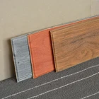 Настенные самоклеящиеся наклейки из ПВХ в деревянном стиле, декоративные фоновые линейные наклейки для украшения дома