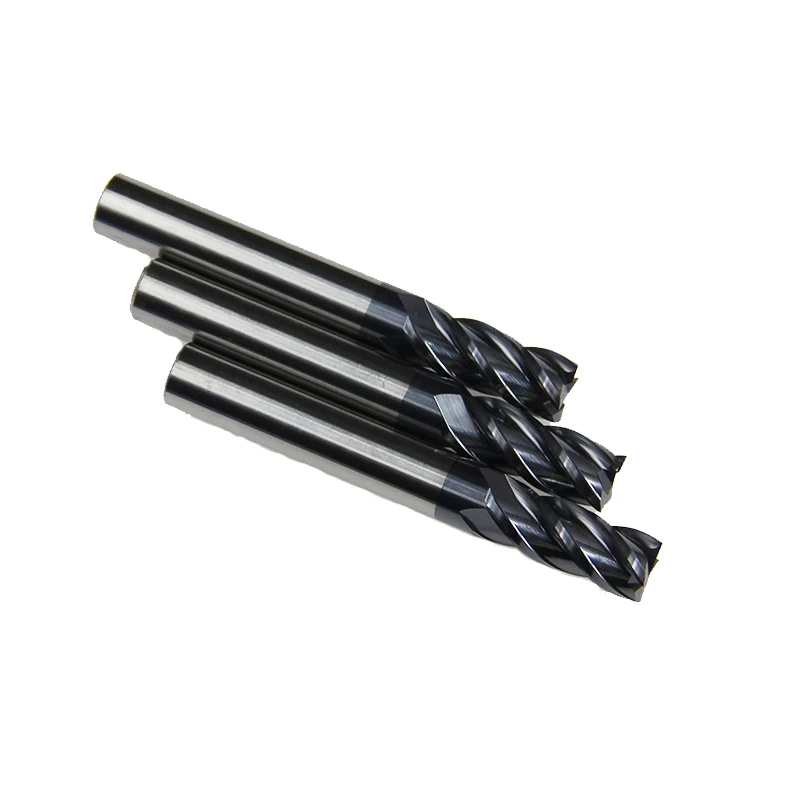 KUAISHANG 4 flutes 1mm 2mm 3mm 4mm~8mm Solid Carbide End Mills CNC Milling Cutter HRC45 Tungsten Steel Router Bits | Инструменты