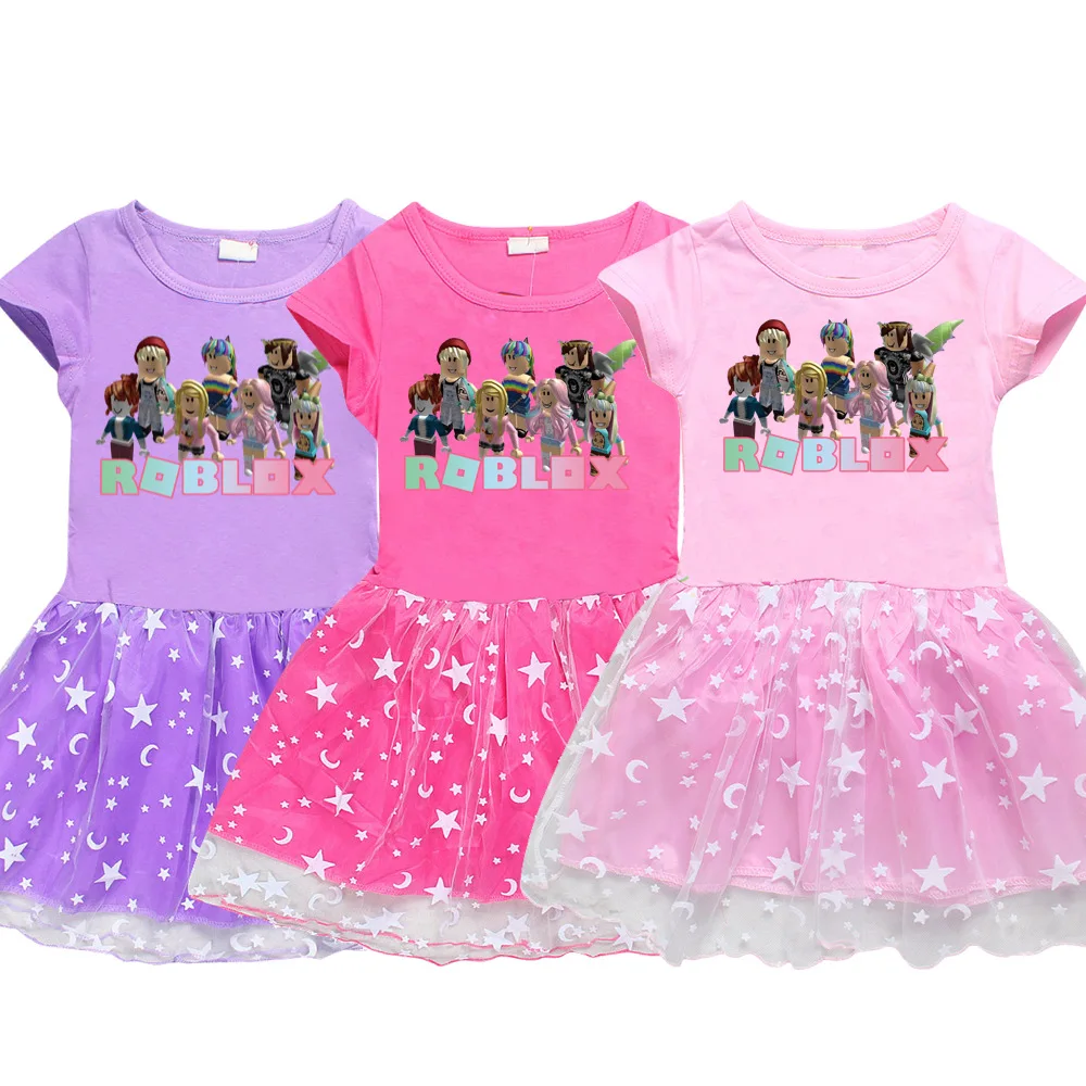 Костюм для маленьких мальчиков и девочек ROBLOXing детская одежда летнее платье с