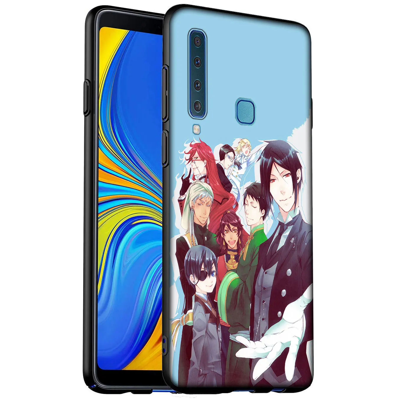 Черный Дворецкий Kuroshitsuji аниме Мягкий силиконовый чехол для телефона Samsung Galaxy A6 A7