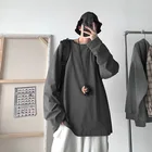 Разборчивого 2021 с длинными рукавами; Сезон весна-осень; Футболки с круглым вырезом для мужчин, свободные футболки мужские Модные Повседневные Удобные Хлопковые футболки для мужчин