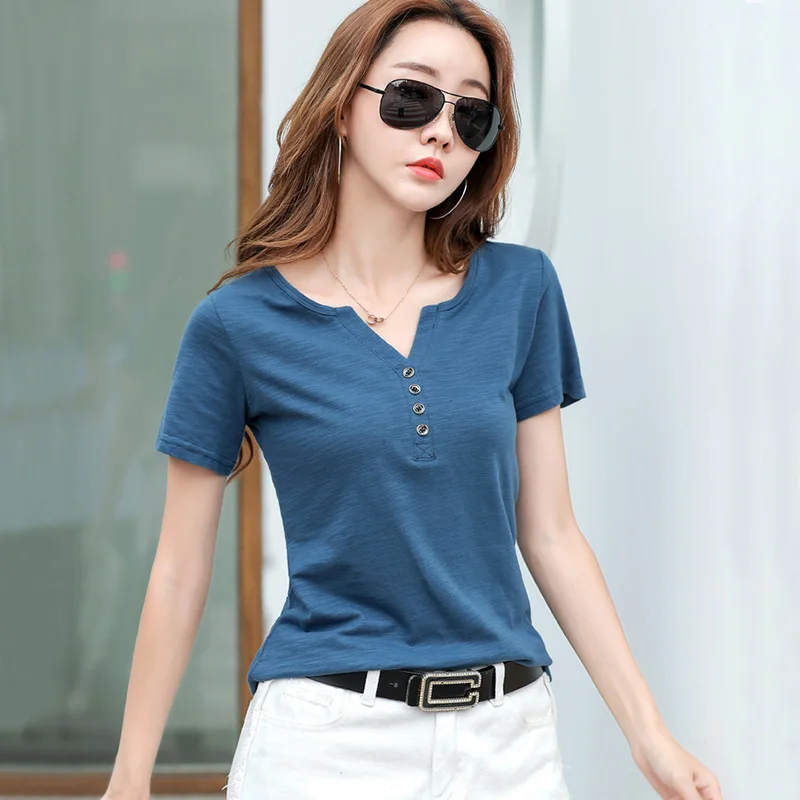 Женская хлопковая футболка женская одежда женские футболки летние топы 2020