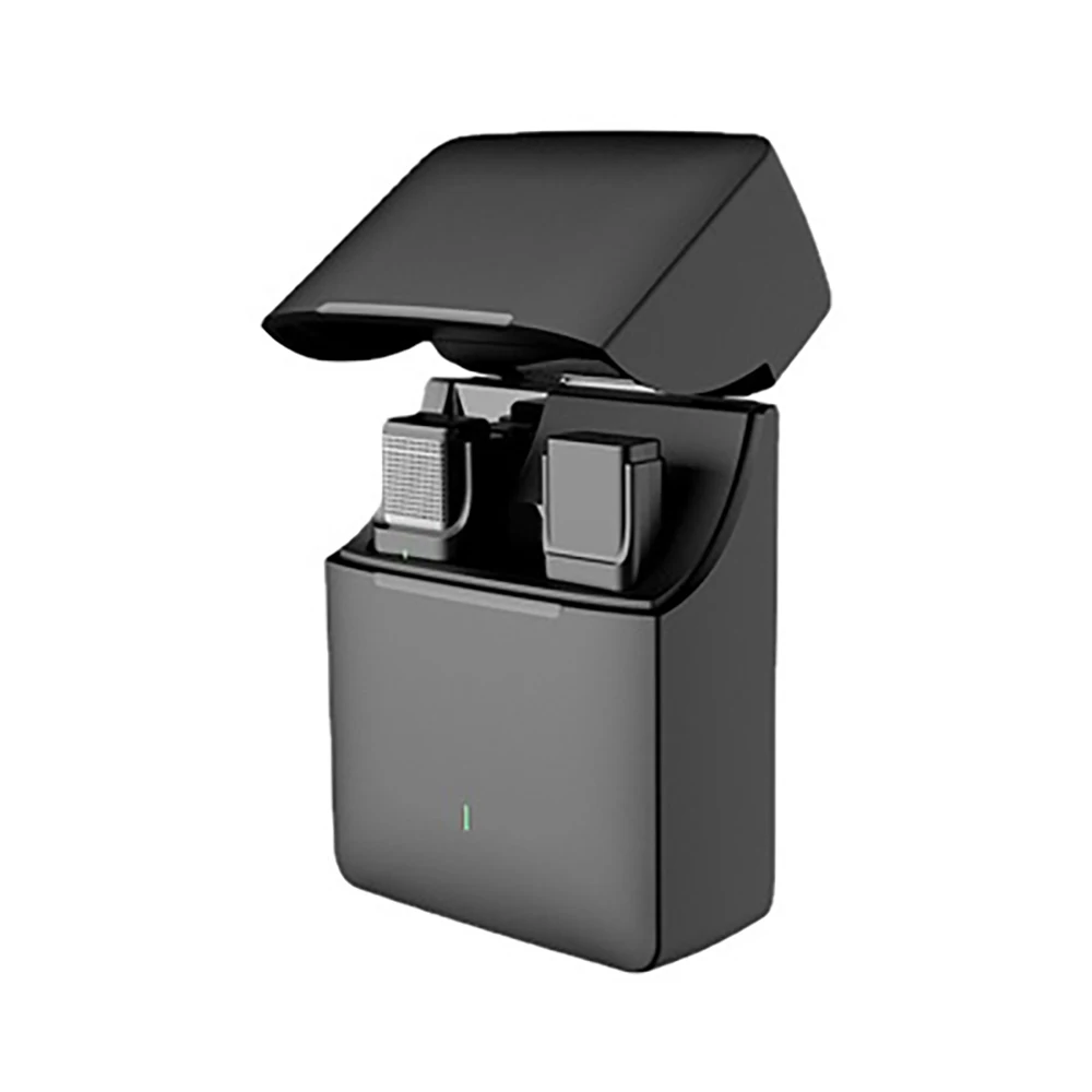 

Wireless lavalier microphone EP033A with Charging compartment 300m Range Recording Vlog Youtube Live for iPhone Android