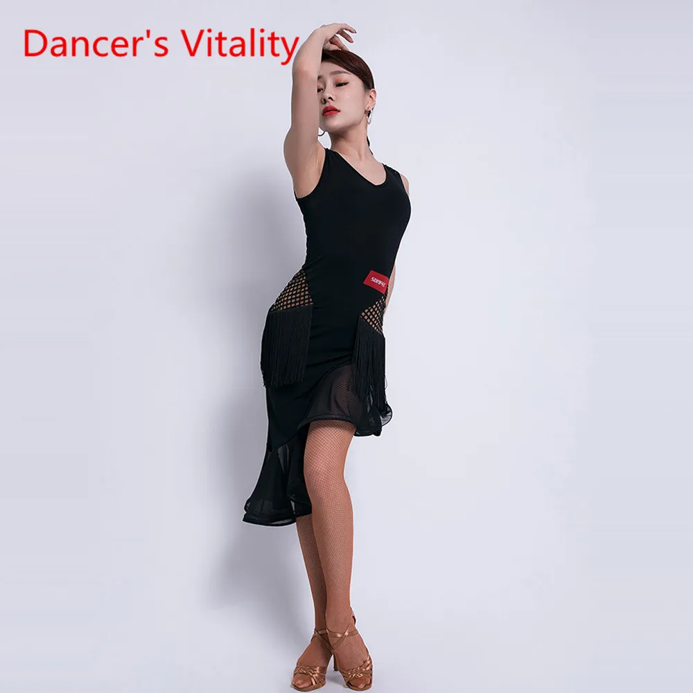 Латинские танцы Модное платье Женский Новый Взрослый Сексуальное Латина