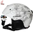 MOON Skiing Snowboard Helmet мужской зимний взрослый скейтборд оборудование для спортивной безопасности лыжный шлем для мужчин и женщин с очками
