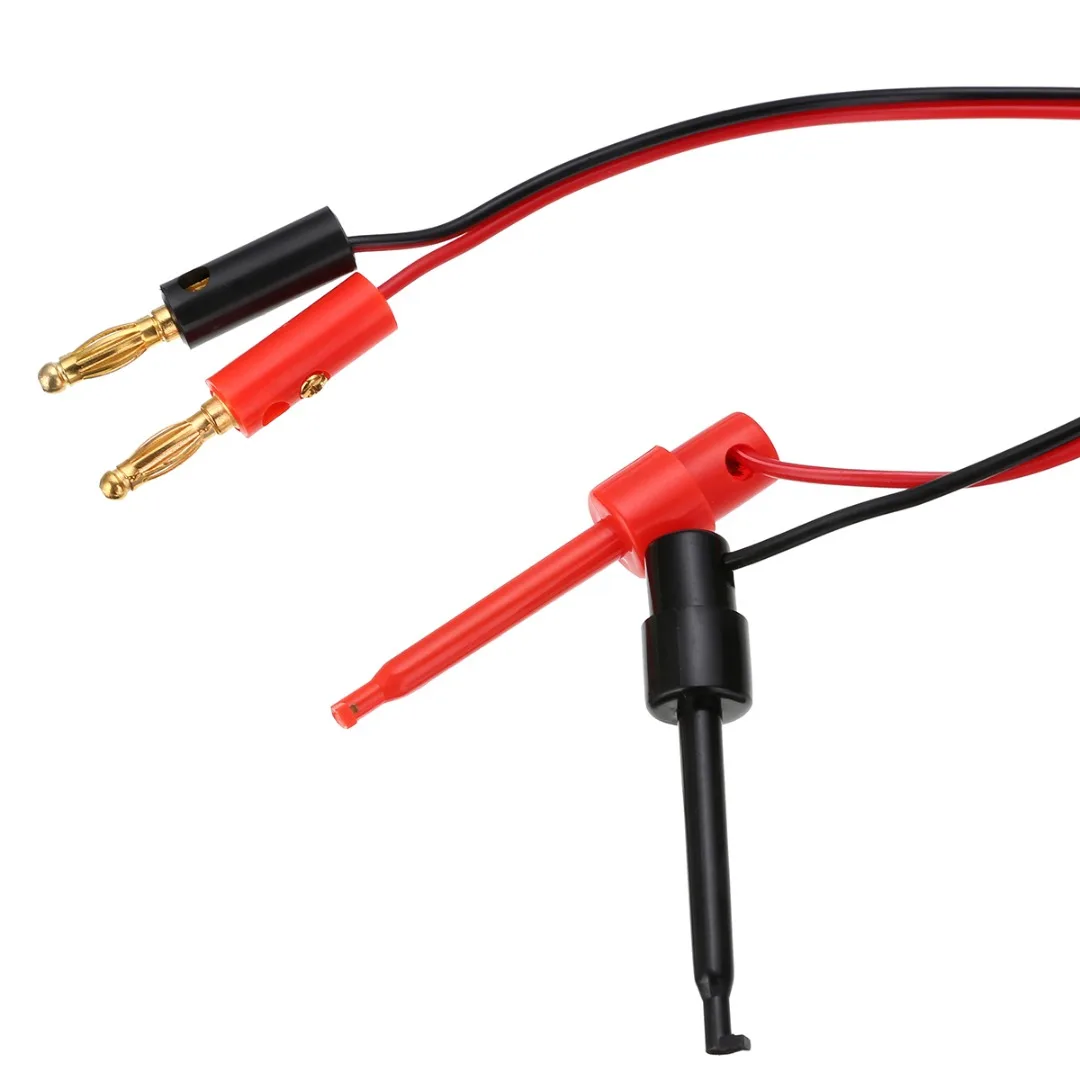 1 пара 4 мм позолоченный штекер типа &quotбанан&quot для тестирования крюка зажим