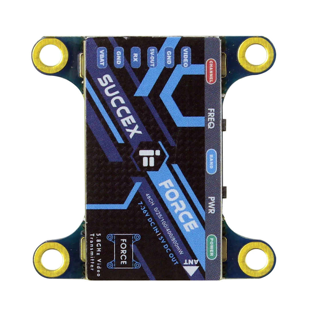 IFlight The Force большой диапазон 5 8G 1 Вт 48ch модуль передатчика 25 МВт 200 400 800 передача
