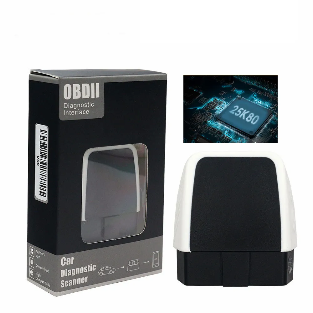 ELM327 Bluetooth 4 0 HW V1.5 PIC18F25K80 чип ELM 327 для Android / IOS Windows поддерживает все функции OBD2