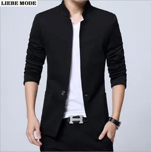 Мужской приталенный Блейзер, черный, синий, серый пиджак, размеры 4XL, 5XL