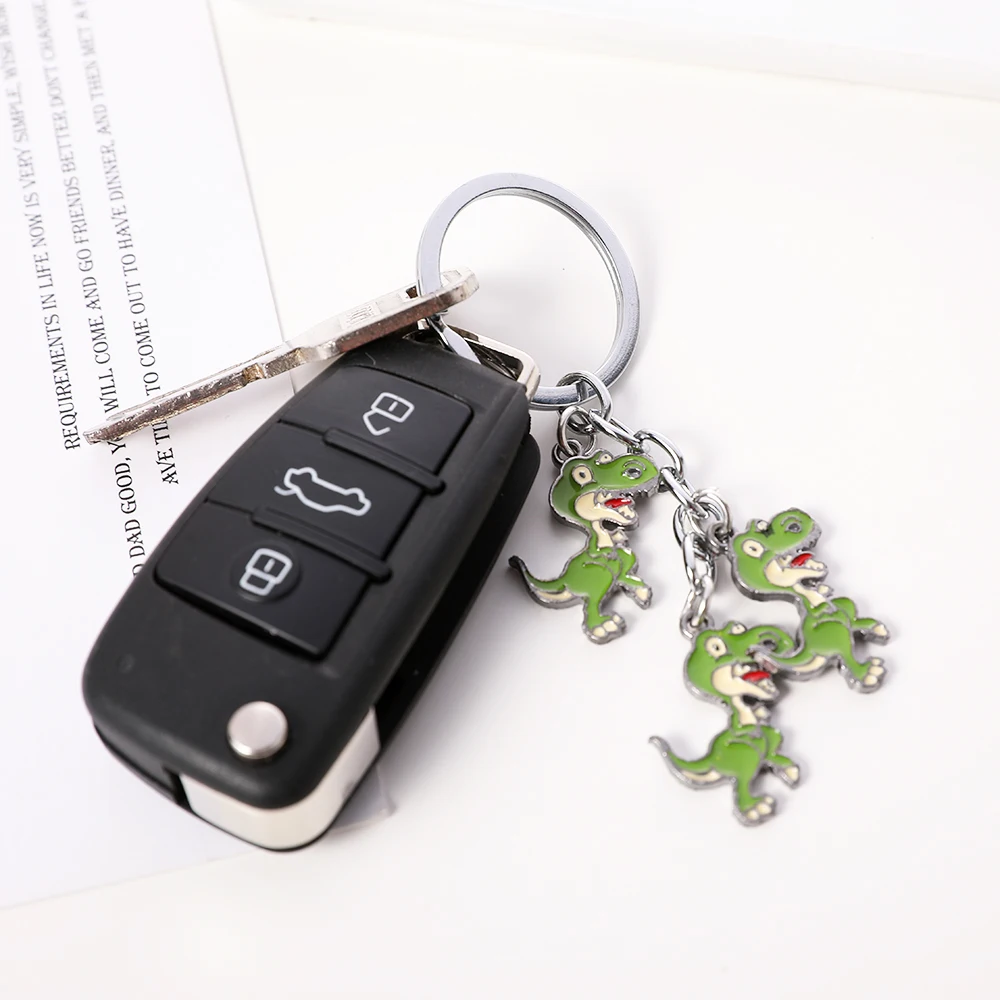 Модный милый мультяшный маленький брелок для ключей динозавры в виде животного