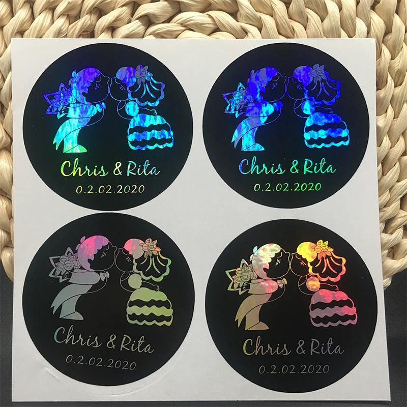 

3cm-10cm Custom Kraft Paper Logo Paper Logo Printing Transparent Sticker Suitable For Birthday, Wedding, Christmas Day