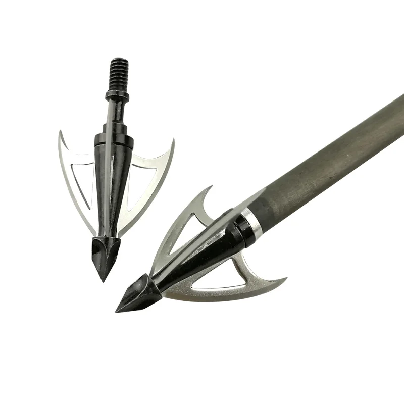 6/10pcs Archery Arrowheads 3 Blade Broadheads Hunting Tips Crossbow Points For Carbon Arrow Outdoor Shooting Accessories - купить по