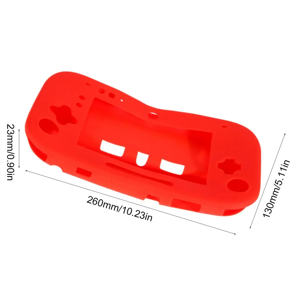 

Soft Silicone Full Body Protector For Wii U Gel Case Cover Skin Shell for Nintend WiiU Gamepad Controller Free shipping