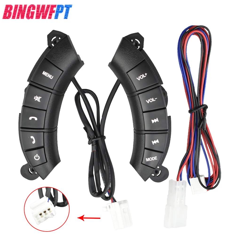 

Car Steering Wheel Control Buttons for Great Wall Hover H3 H5 with Back Light volume audio mute mode Switch