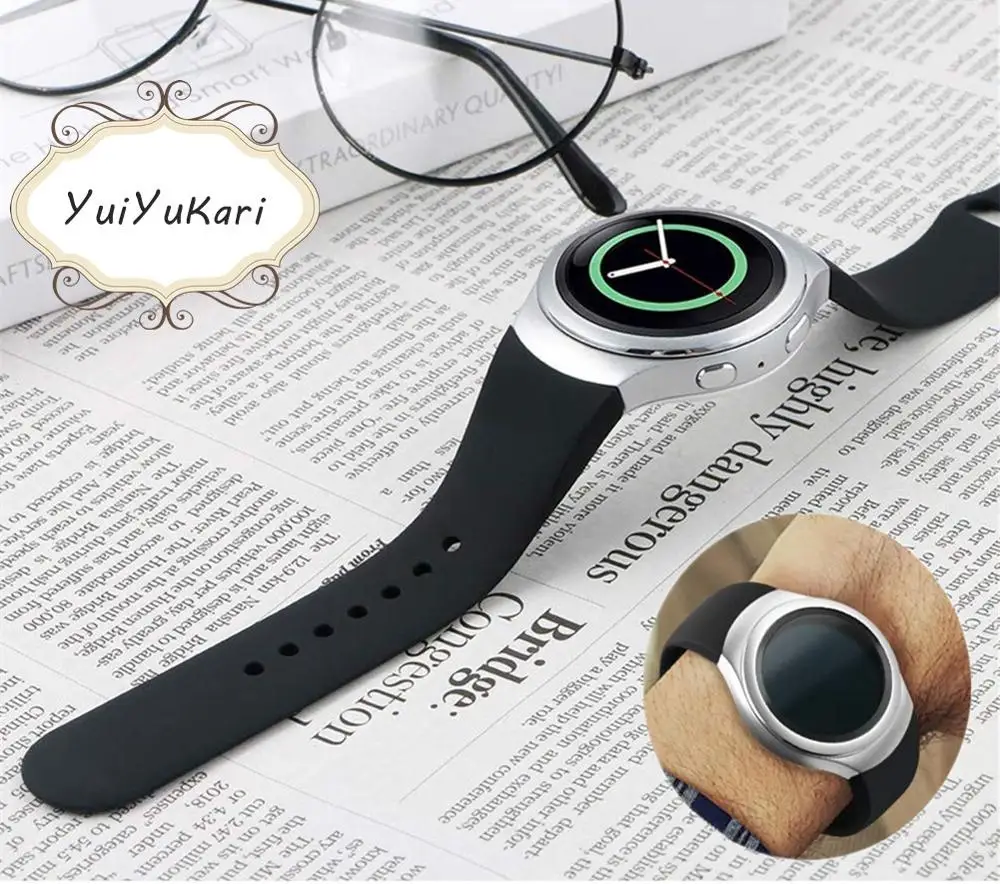 Силиконовый ремешок для часов для samsung Galaxy gear S2 band R720 R730 Smart correa наручный браслет активные ремешки для часов nato
