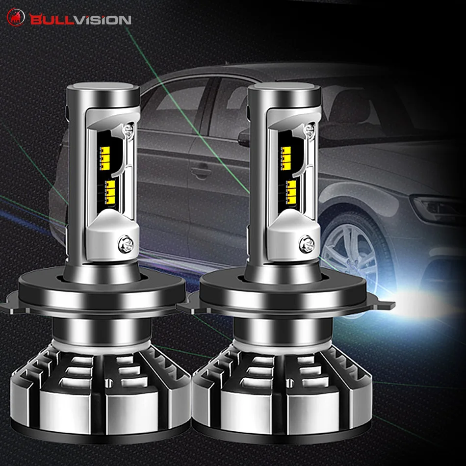 Светодиодные лампы H7 с чипом ZES H4 дальний / ближний свет 12 В Super Bright H1 H11 led HB3 9005 9006 HB4