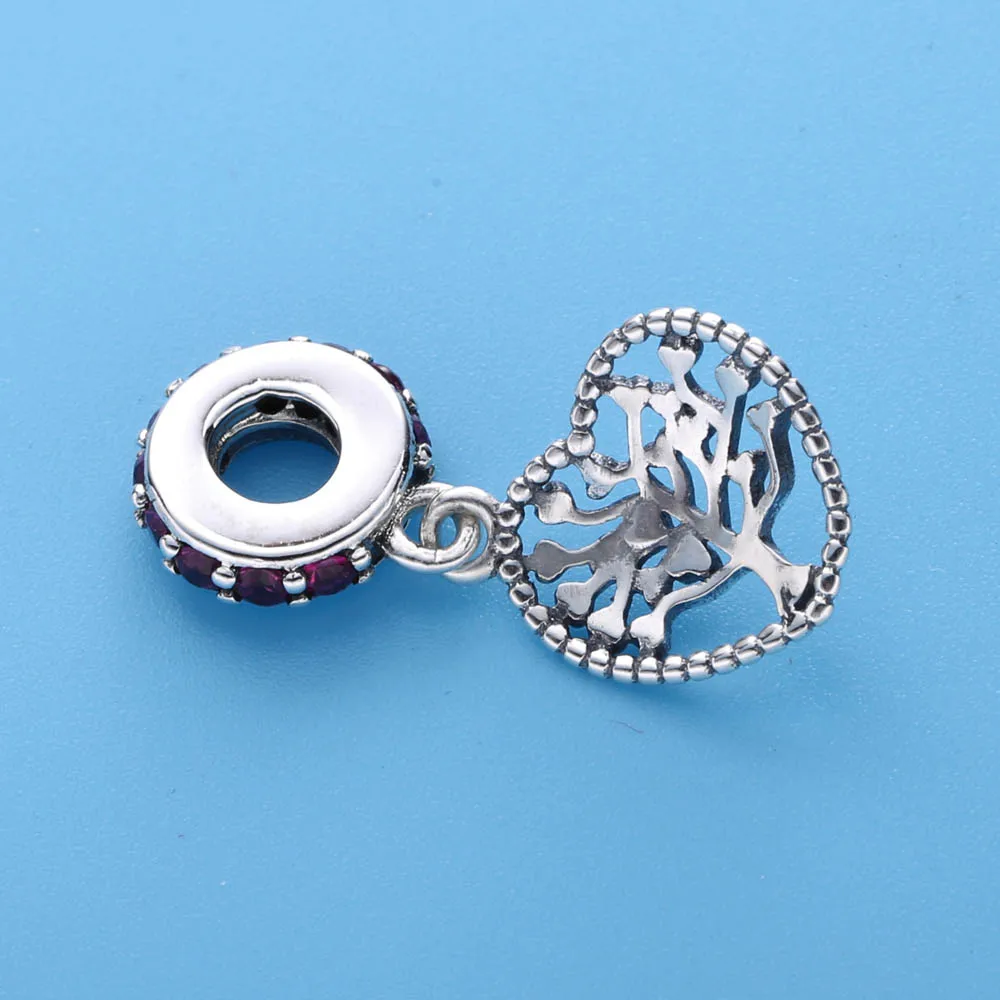 Moonmory 925 пробы серебро 2020 валентинка дерево любви подвески ювелирные изделия из