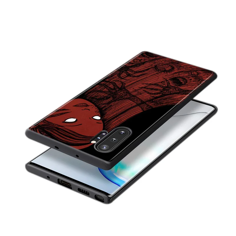 

Anime Junji Ito Tees Horror For Samsung Galaxy Note 20 10 9 8 S21 S10 S10E S9 S8 S7 Ultra Lite Plus Pro Black Soft 5G Phone Case