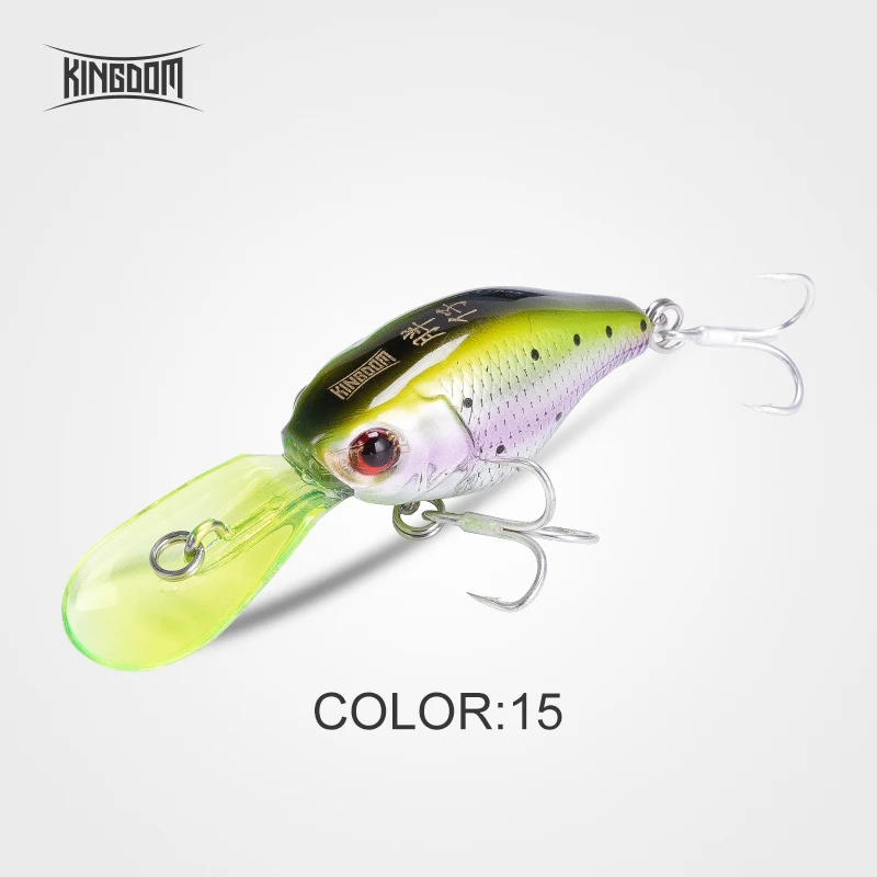 5316-15 Kingdom Fishing Приманка Crankbait Isca искусственная Jerakbait медленное погружение 50 мм 5 г Воблер для мелкой рыбы форель, щука модель приманки 5316 - Цвет: 5316-15