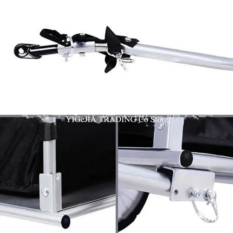 Горячая Распродажа прицеп для велосипеда тележка багажа со стальной рамой может