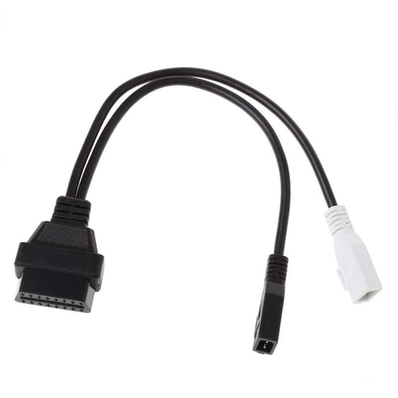 

2X2 To 16 Pin Female OBD2 Diagnostic Connector Adaptor Cable For VAG 20cm/7.87" Plastic Black VAG KKL USB Interface Cable