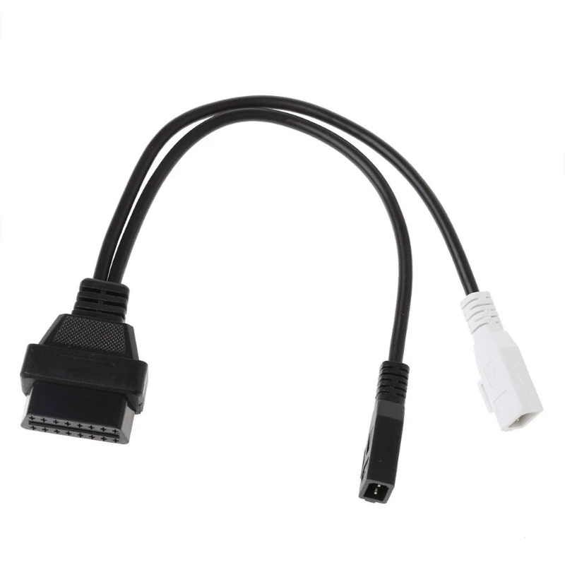 2X2 To 16 Pin Female OBD2 Diagnostic Connector Adaptor Cable For VAG 20cm/7.87&quot Plastic Black KKL USB Interface |