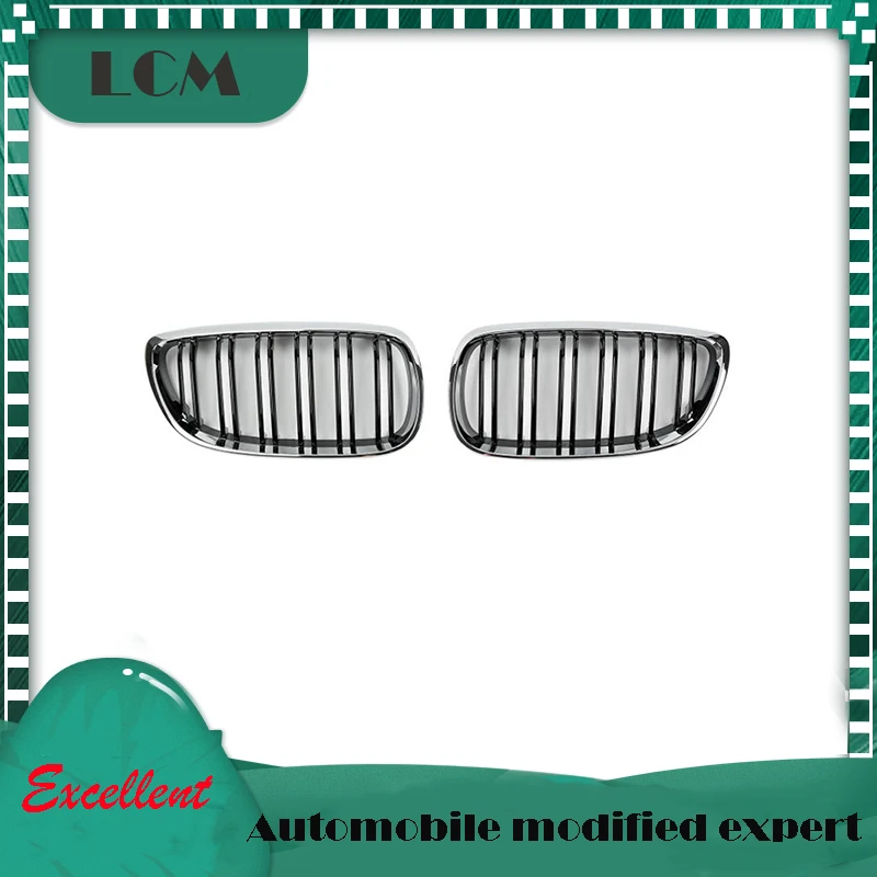 Передняя решетка BMW 3 серии E92 Coupe 06 07 08 09 с двойными ремнями глянцевая