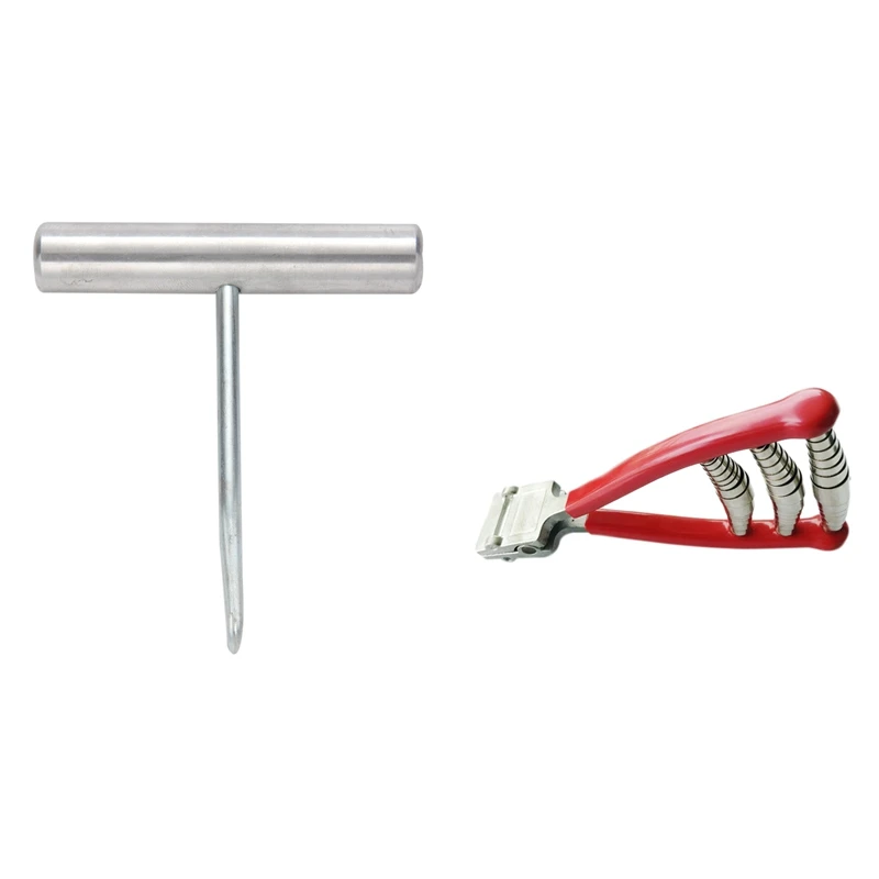 1 Pcs Racket String Assistance Badminton Puller Stringing Machine Tool & 1 Pcs Starting Clamp Racket Stringing Tools