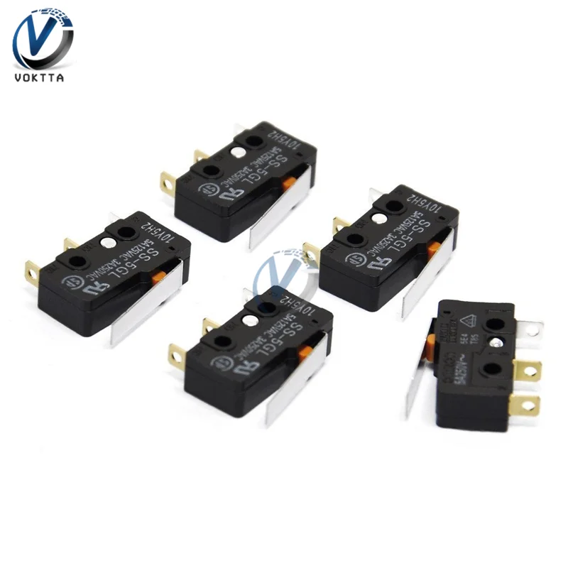 Микроконцевой выключатель для 3D-принтера 5 шт./лот SS-5GL SS-5GL2 3 контакта с шариками