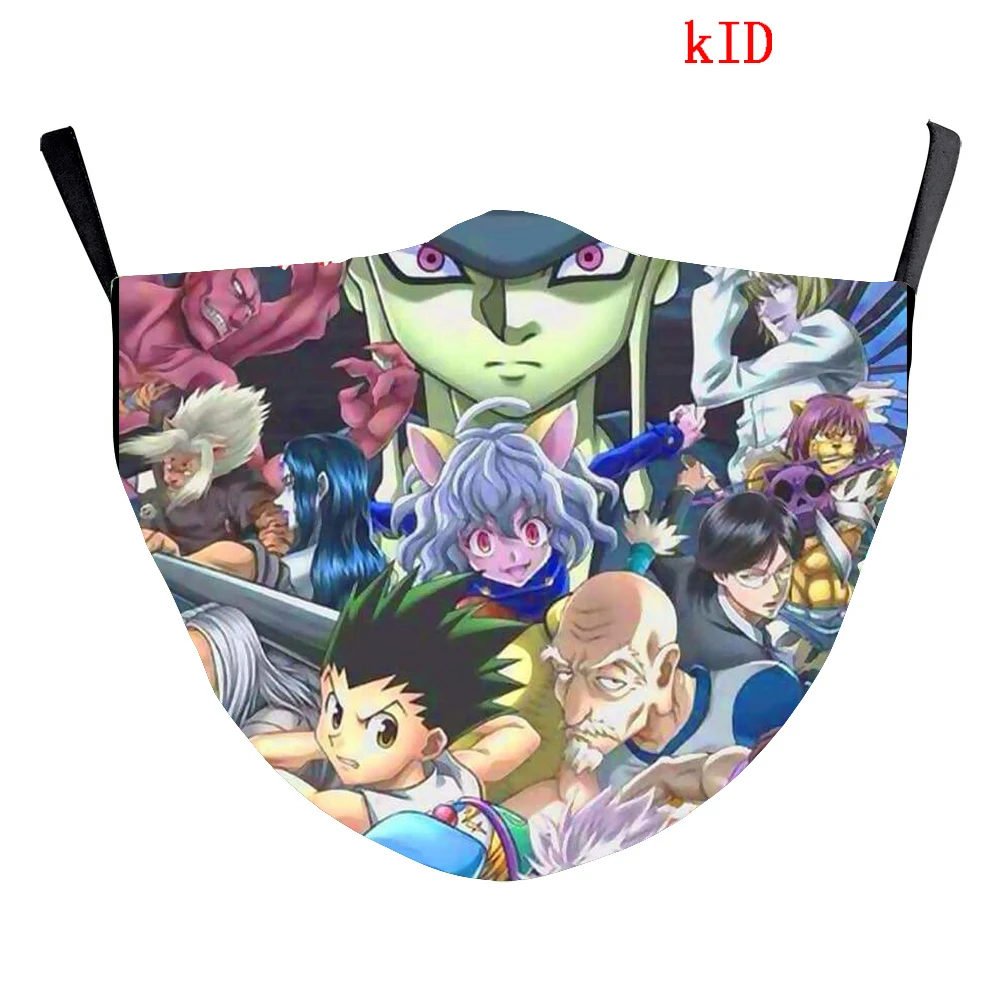 Охотник X Hunter Косплей детская маска рот колпачки Killua Gon Hisoka фильтр маски для лица