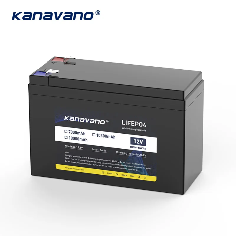 Kanavano 12V 7Ah 10.5Ah 18Ah Lifepo4 аккумулятор с 4S 40A сбалансированная BMS для автомобиля игрушка