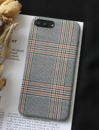 Gimfun осенний теплый плюшевый чехол в клетку для Iphone Xsmax простой тканевый мягкий чехол из ТПУ для Iphone 7 8 6s Plus X Xr 11 Pro Max - Цвет: 10
