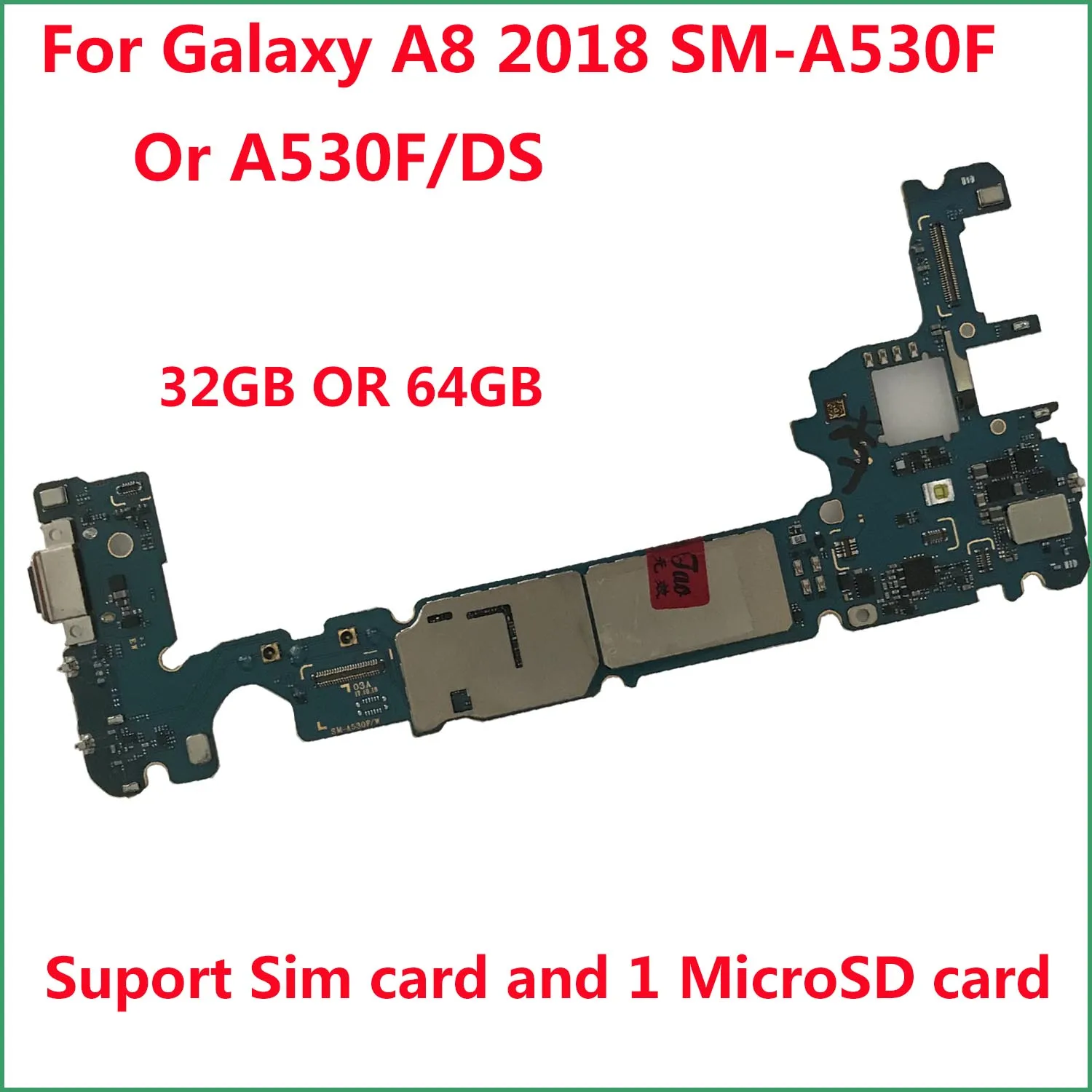 Оригинальная материнская плата TEHXV для Samsung Galaxy A8 2018 A530F A530FD 2 Sim разблокированная 32
