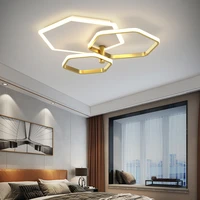 modern indoor chandelier geometric rotatable ceiling chandelier for living room bedroom dining table lamp led decor chandelier