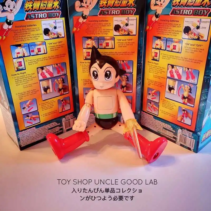 

Very Big !! Box Toy Original Garage Kit Classic Toy 28cm Amine Astro Boy Action Figure Collectible Model Loose Toy Kids Gifts