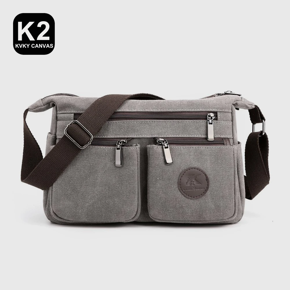 

KVKY Women Fashion Shoulder Bag Multifunction Canvas Crossbody Bag Retro Handbags Travel Shoulder Messenger Bags Leisure Package