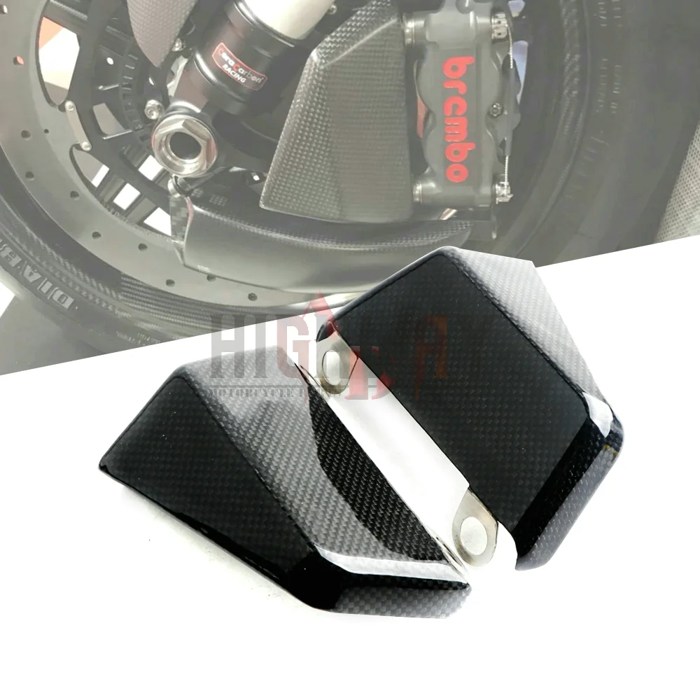 

108mm Carbon Fiber Radial Front Brake Caliper Pads Cooling Air Duct Channel System For Honda CBR600RR CBR 600 RR 2007-2020