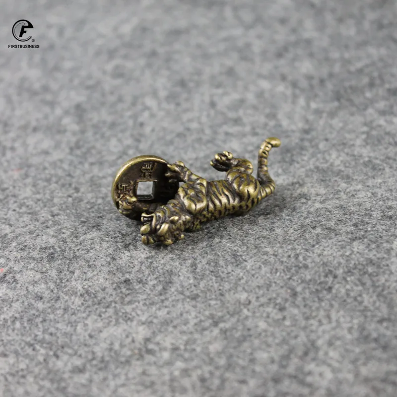 Чистая медь зодиака животных Bonanza Тигр фигурка украшения твердая латунь