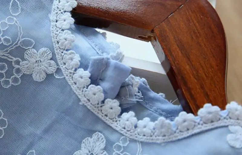 Кружевное платье для девочек весна 2020 новый стиль платья принцессы с