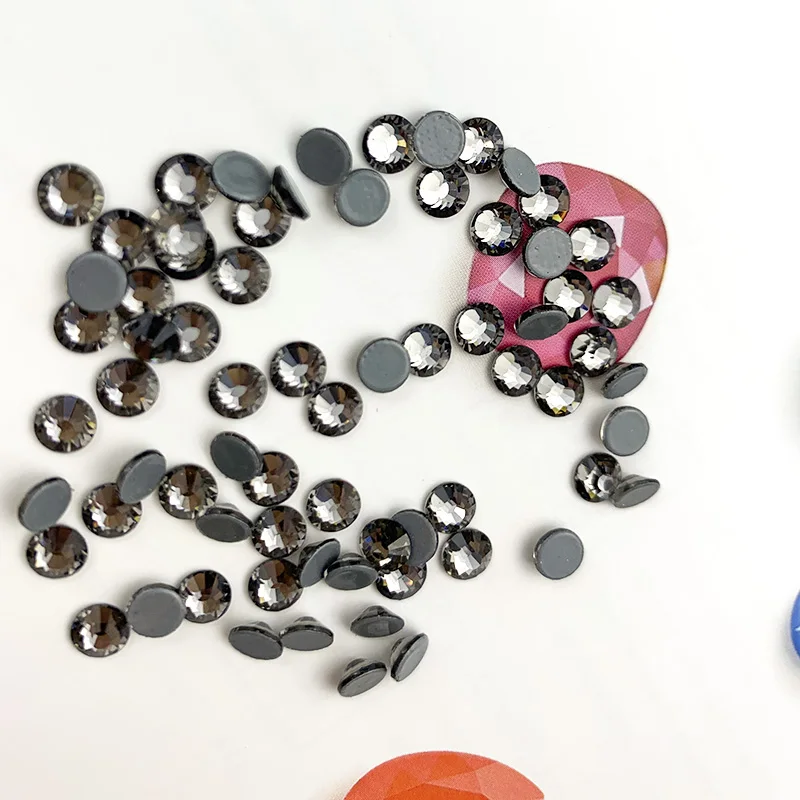 JellyStonerr стразы аксессуары для дизайна ногтей Стразы s Фиолетовое Стекло плоский