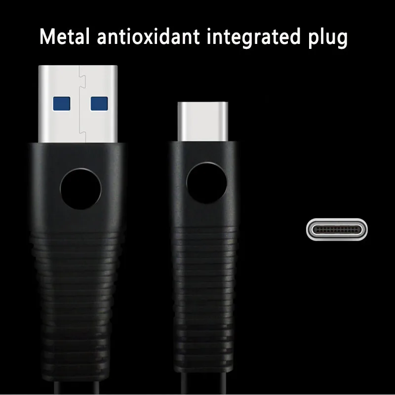 Кабель для быстрой зарядки 3 А Тип c Samsung Oneplus XiaoMi HuaWei быстрая зарядка от USB 0 до type C 1