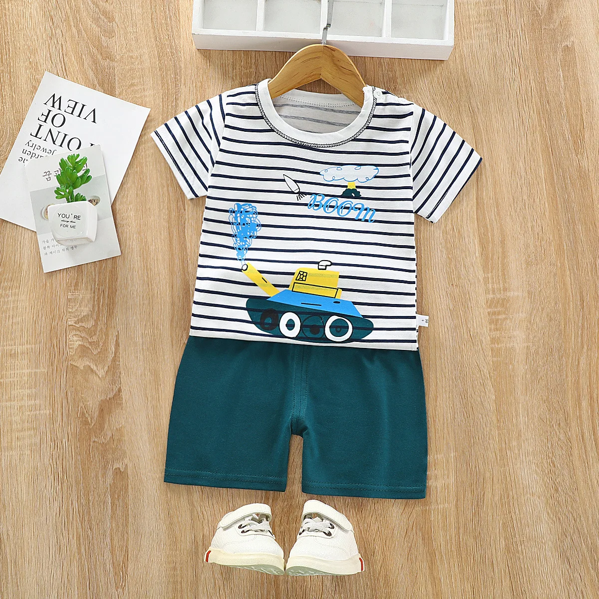 

2021 Summer boys clothes Brand Cotton Baby Sets Leisure Sports Boy T-shirt + Shorts Sets Toddler Clothing Baby Boy Clothes