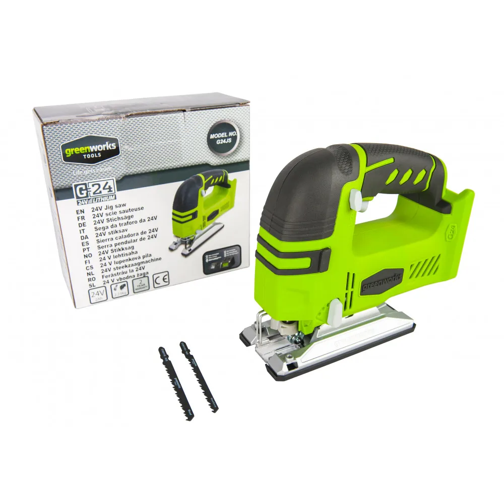 Лобзик аккумуляторный GreenWorks G24JS 24V без АКБ и ЗУ|Электрические пилы| |