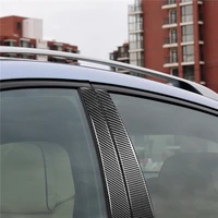 carbon fiber car window b pillars decorative sticker cover trim for bmw x5 f15 2014 2018 car accessories car stickers brand new