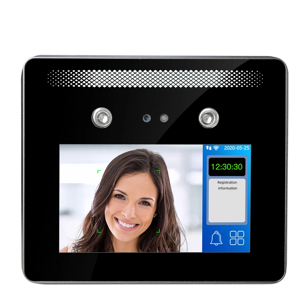 

5 Inch Touch Screen Dynamic Face Recognition Device TCP/IP Employee Multi Time System Control Language Access Attendance Support