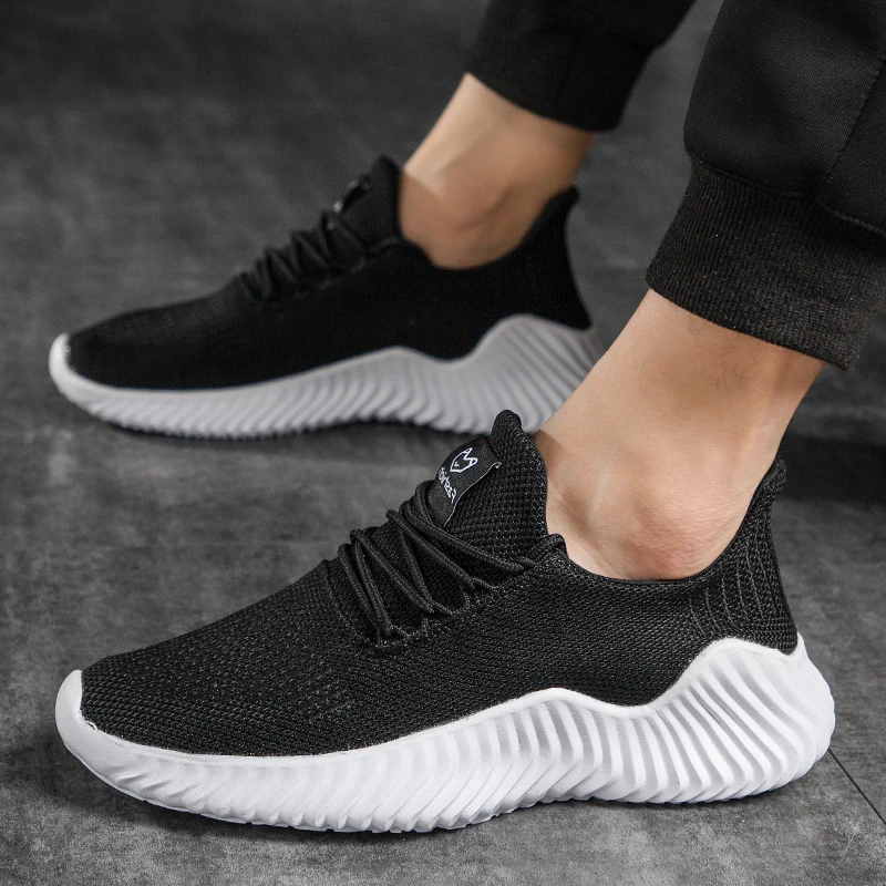 

Кроссовки мужские сетчатые на шнуровке, дышащие удобные, мягкая подошва, Повседневная модная обувь, большой размер 47