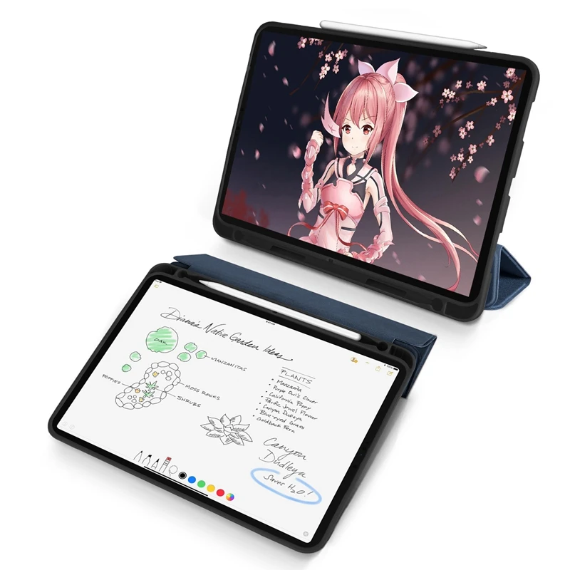 for Apple iPad PRO 12.9 Inch Tablet PC Case with Press Pen Anti-Lost Card Slot Design PU Protective | Компьютеры и офис