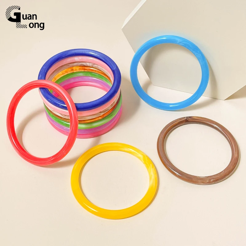 

GongLong New Colorful Fashion Customized Thin Bangles for Women Jewelry Trend Geometric Vintage Friendship Bangle Bracelet Charm