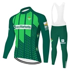 Мужская Спортивная Футболка Proteam, зеленого цвета, на лето и весну, для велоспорта